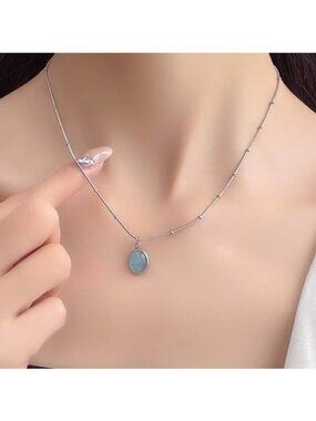 Ocean Mist Silver Necklace